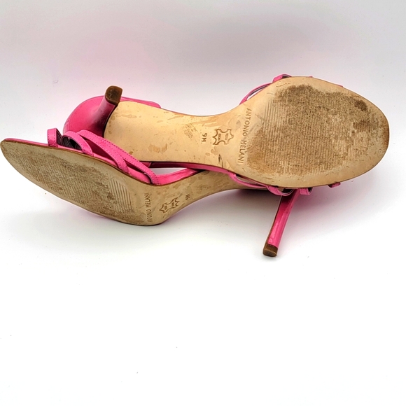 Antonio Melani HOT Pink Leather Heels Size 9M - Picture 7 of 7